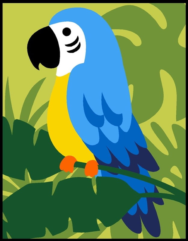 Kit impara a Ricamare - Il Pappagallo Kit impara a Ricamare - Il Pappagallo