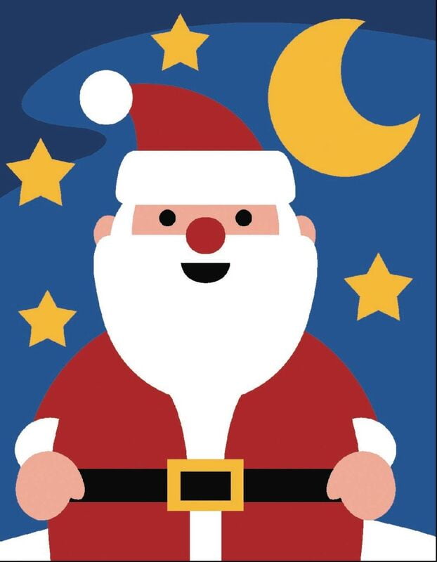 Kit Impara a ricamare con Babbo Natale, 19488 Kit Impara a ricamare con Babbo Natale, 19488