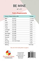 Be Mine Modern Intermediate Quilt Pattern | Quiltachusetts | Heather Black #QMS2301
