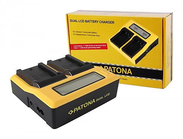 PATONA Dual LCD USB Charger for Sony NP-FZ100 A7 III A7M3 Alpha 7 III A7 R III A7RM3 Alpha 7 R III A9 Alpha 9 FZ100