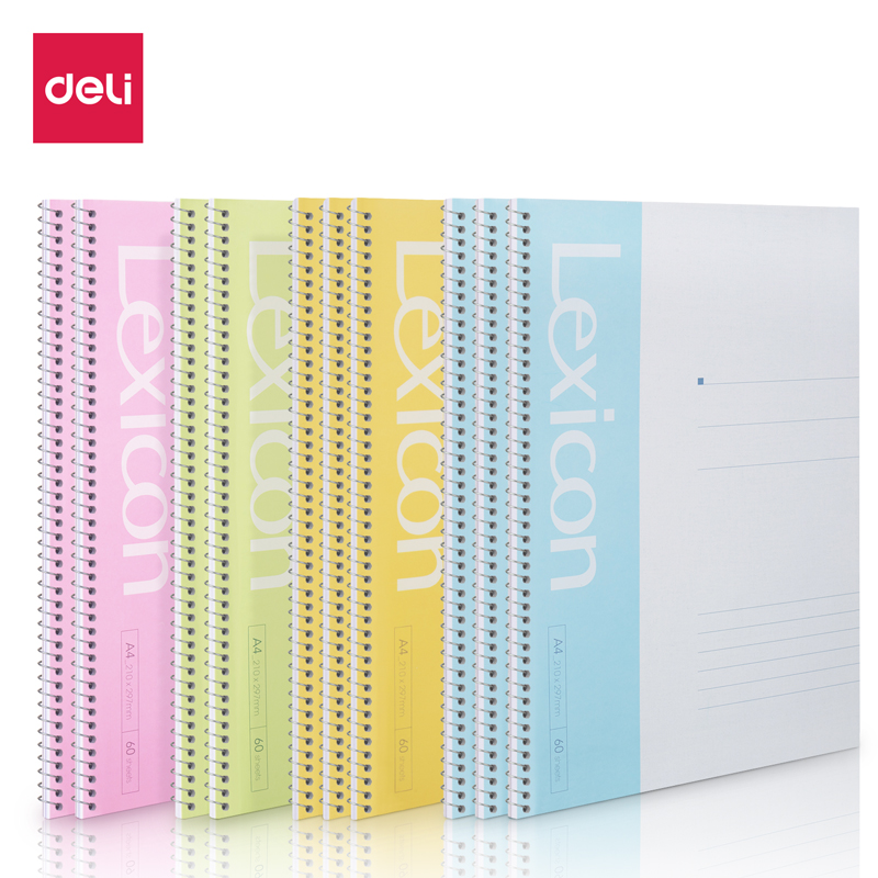 DELI 7688 SPIRALNOTE BOOK LEXICON A4
