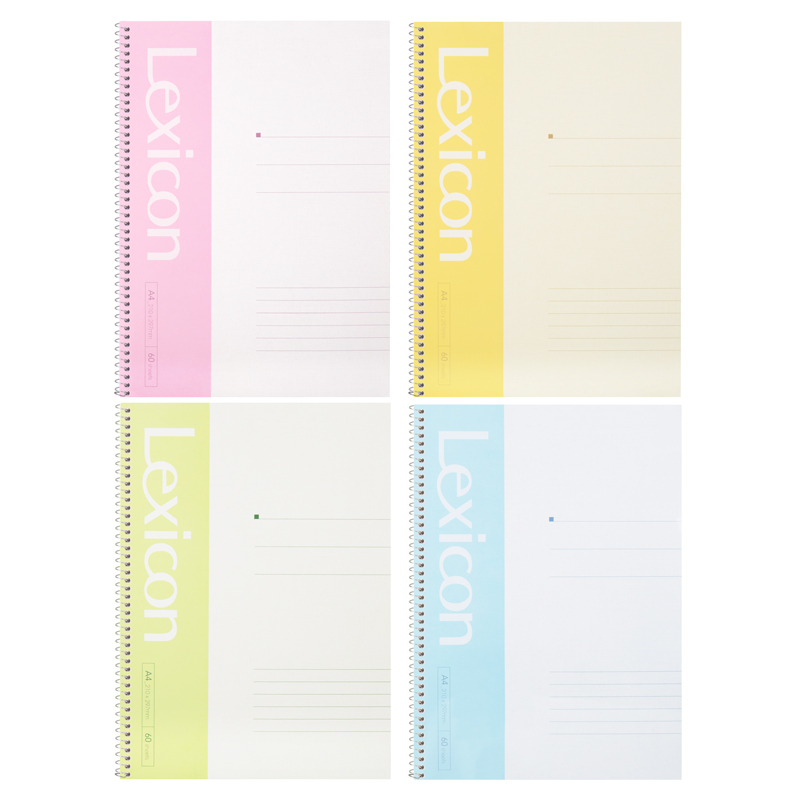 DELI 7688 SPIRALNOTE BOOK LEXICON A4