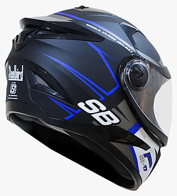 STEELBRID SBH-17 ROBOT ICE MATT BLACK/BLUE C/V (L)