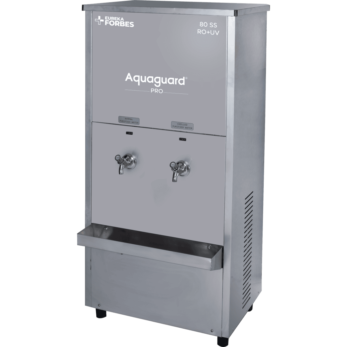 Side Look of Aquaguard Pro Pure Chill 80 SS Water Cooler with Water Purifier