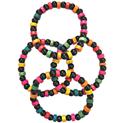 Multicolour Beads Bangles for Kids Pack of 4 (2 Pairs)