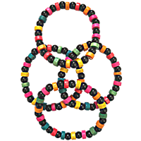 Multicolour Beads Bangles for Kids Pack of 4 (2 Pairs)