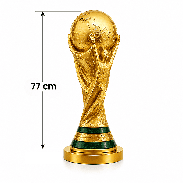 World Cup Sports Football Trophy Resin 77cm