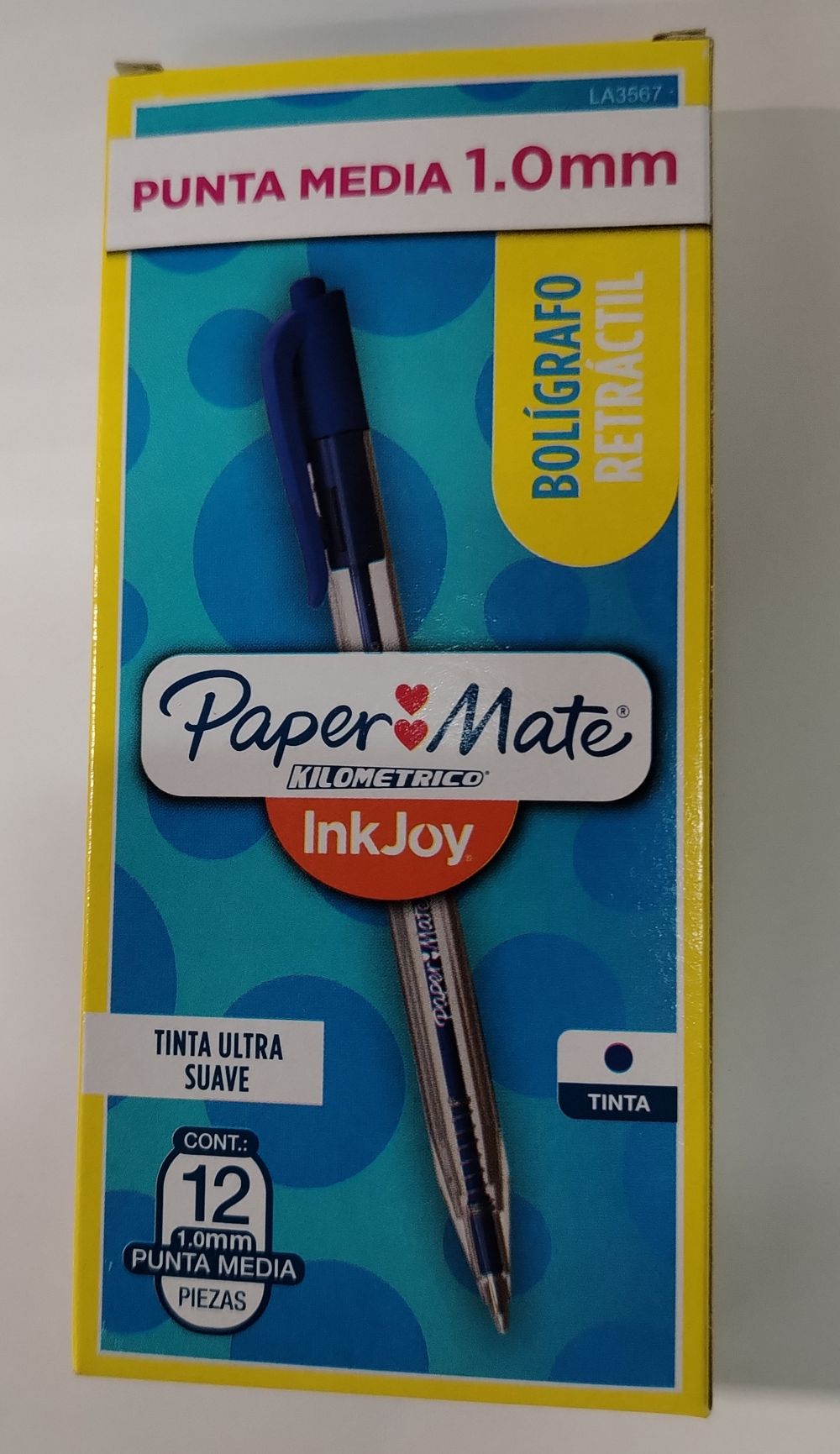 BOLIGRAFO RETRACTIL PAPER MATE 100RT AZUL