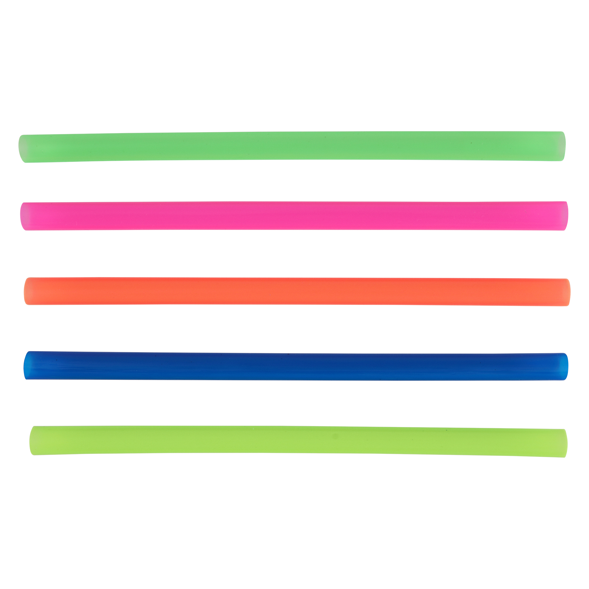 Empress Mixed Neon Colossal Boba Straw 9" , 12mm Diameter, Wrapped 4 / 500 cs