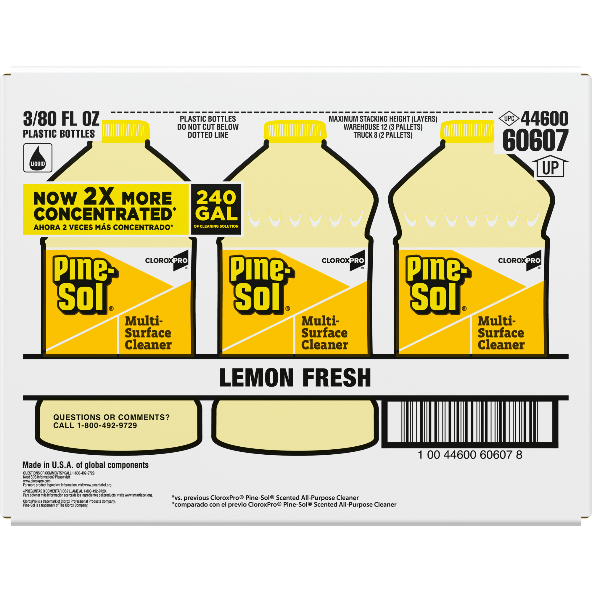 Clorox Pine-Sol Multi-Surface Cleaner 80 fl oz., Lemon Fresh 3 / cs