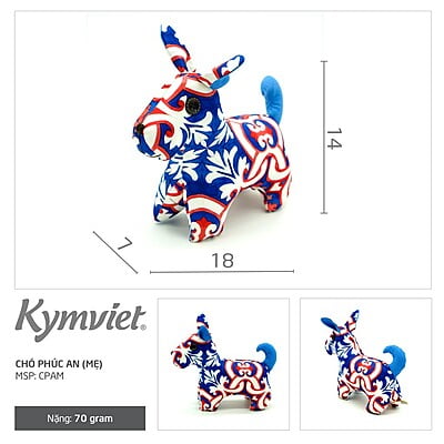 Chó Bông Cati KYMVIET Vải Cotton Chó Bông Cati KYMVIET Vải Cotton