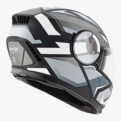 STEELBIRD SBH-40 ISS SPEED GLOSSY BLACK/GREY C/V 580 MM