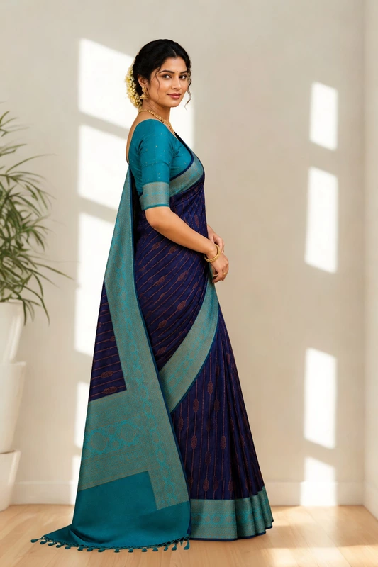 Vairaoosi saree Blue