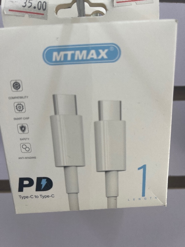 Cable USB-C a USB-C MTMAX PDX-A001-MSYH - Carga y Transferencia de Datos Ultra Rápida