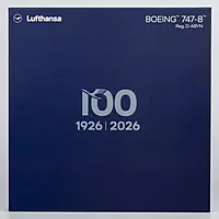 Lufthansa 747-8i D-ABYN (100 Years Anniversary, Luxurious packaging with stand)