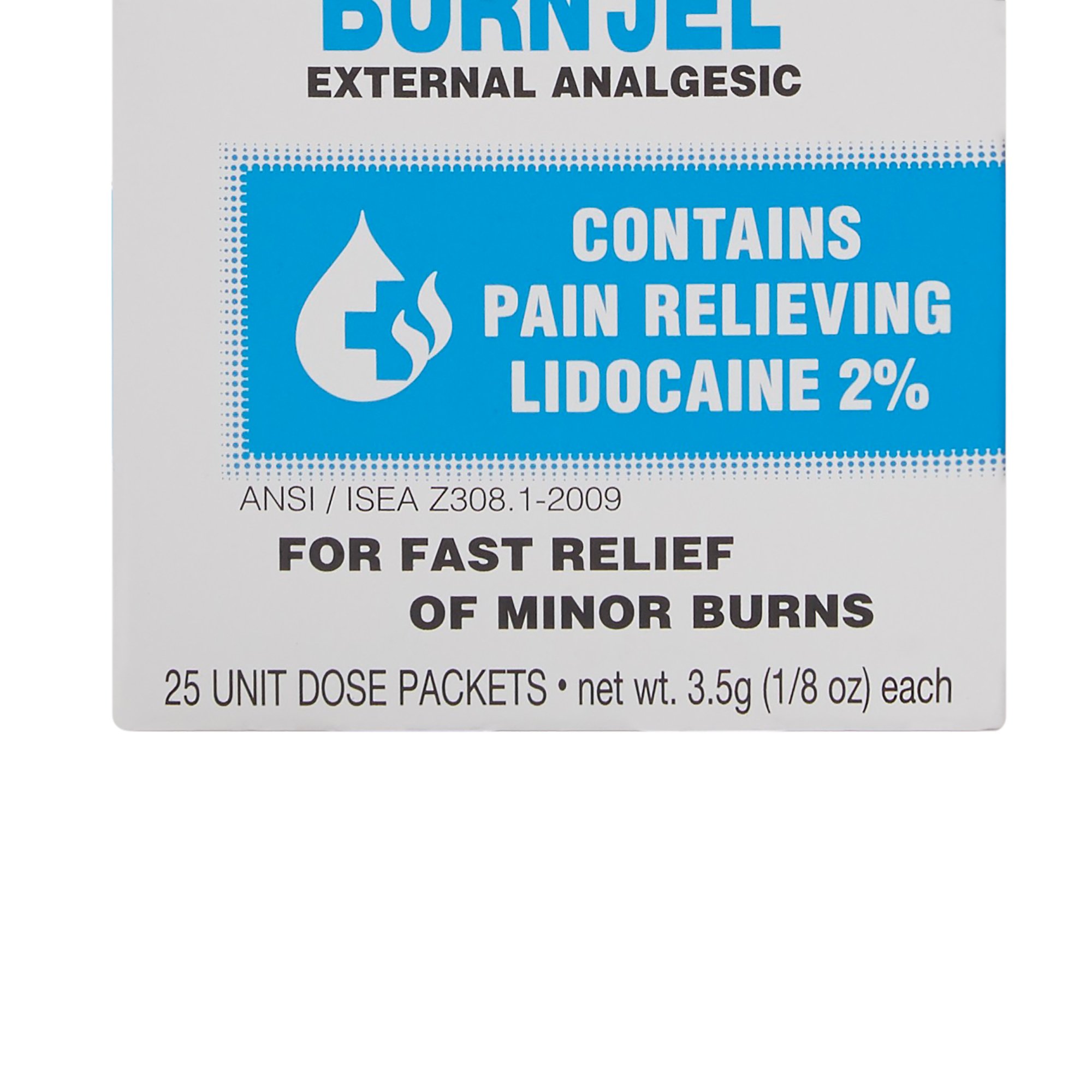 Water Jel® Burn Jel® Burn Relief Lidocaine Topical Gel 3.5 Gram Individual Packet (BX/25EA)