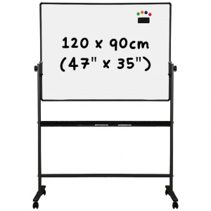 DELI E7882 4x3FT MOBILE WHITEBOARD STAND