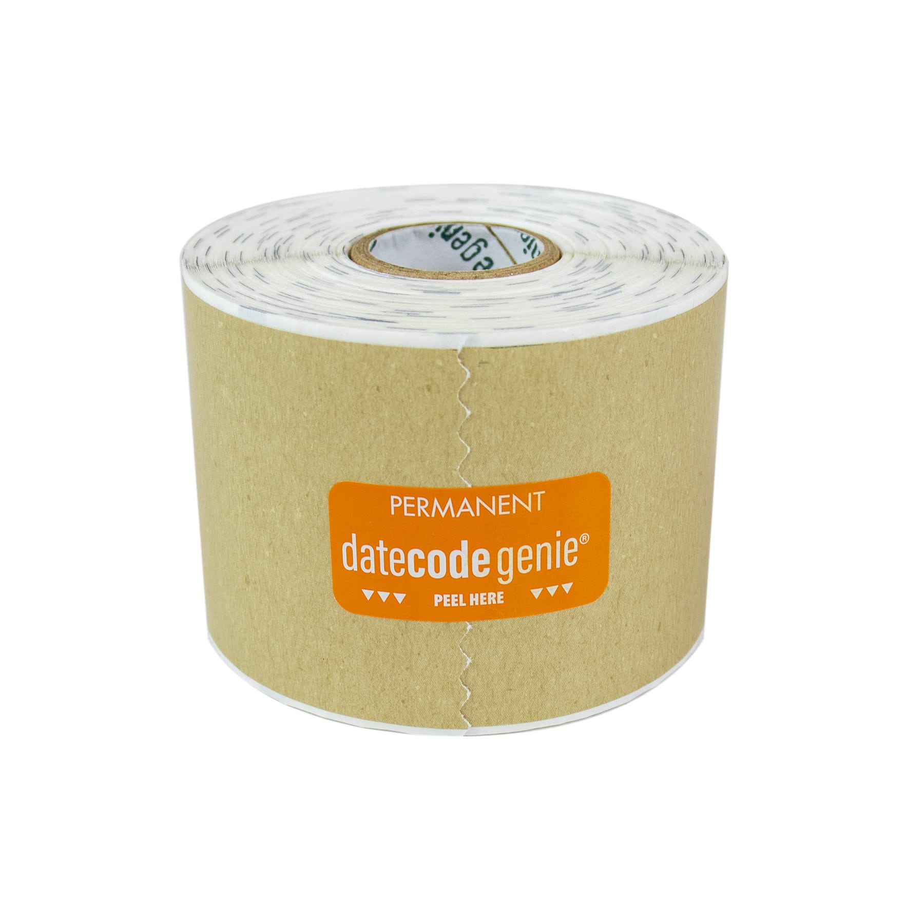 National Checking Blank Permanent Labels 2" x 4" Kraft, Data Code Genie 4 / 1000 pk