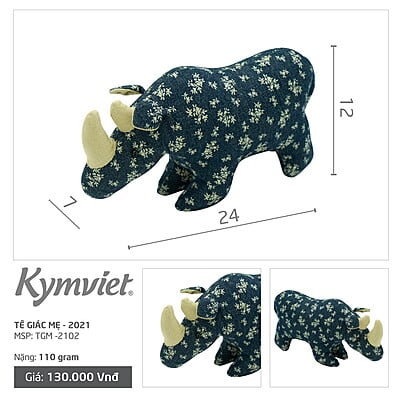 Tê Giác Mẹ Kymviet 100% Handmade Cotton [TGM-2102]