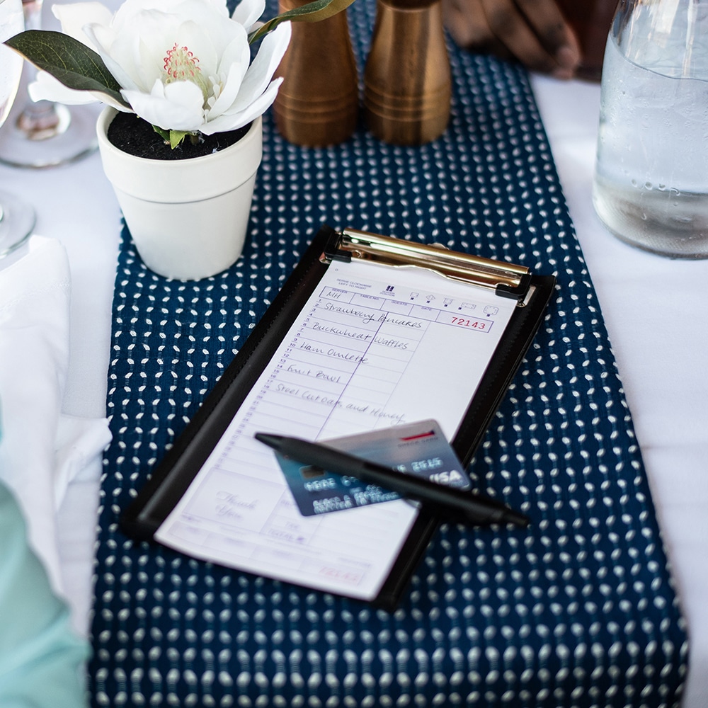 National Checking Carbonless Guest Check 2 Part 4.25" x 9.37" Purple, 16 / 32 2500 / cs