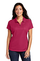 L580 PLAYERA POLO DAMA MC PINPOINT MESH ZIP