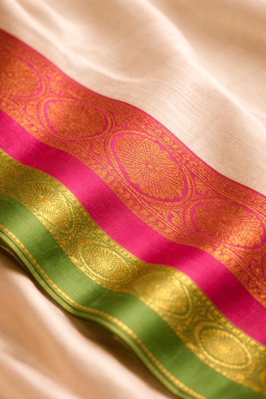 Mul Cotton with Kanchi Border