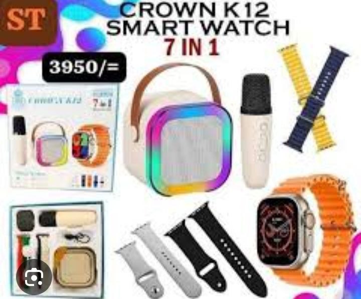 7IN1 SET OF SMART WATCH SMART WATCH+ MICROPHONE + BLUETOOTH SPEAKER