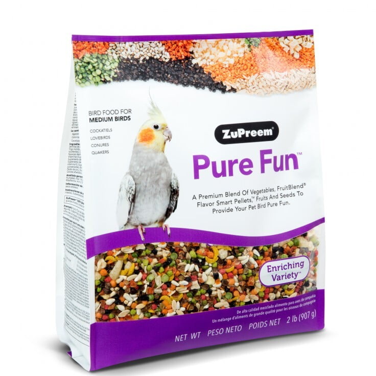 ZUPREEM PURE FUN MEDIUM BIRDS FOOD 2LB (0.91KG) ZUPREEM PURE FUN MEDIUM BIRDS FOOD 2LB (0.91KG)