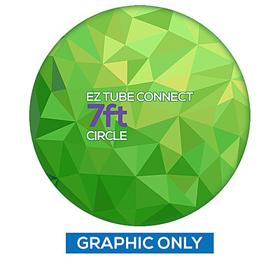 7ft Circle Double Side Print Replacement Graphic