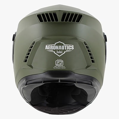 STEELBIRD SBH-40 MATT B.GREEN C/V 580 MM