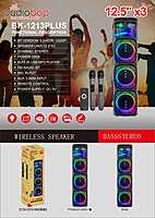 Oudiobop BK-1213 Triple Woofer Wireless Party Speaker with Dual Microphones