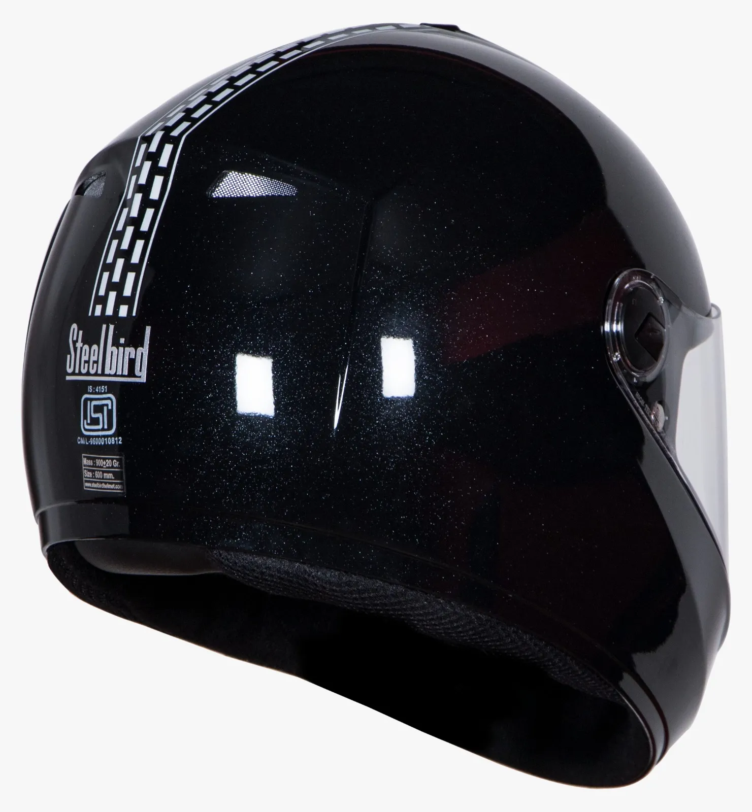 STEELBIRD M 16 GLOSSY BLACK C/V (L) STEELBIRD M 16 GLOSSY BLACK C/V (L)