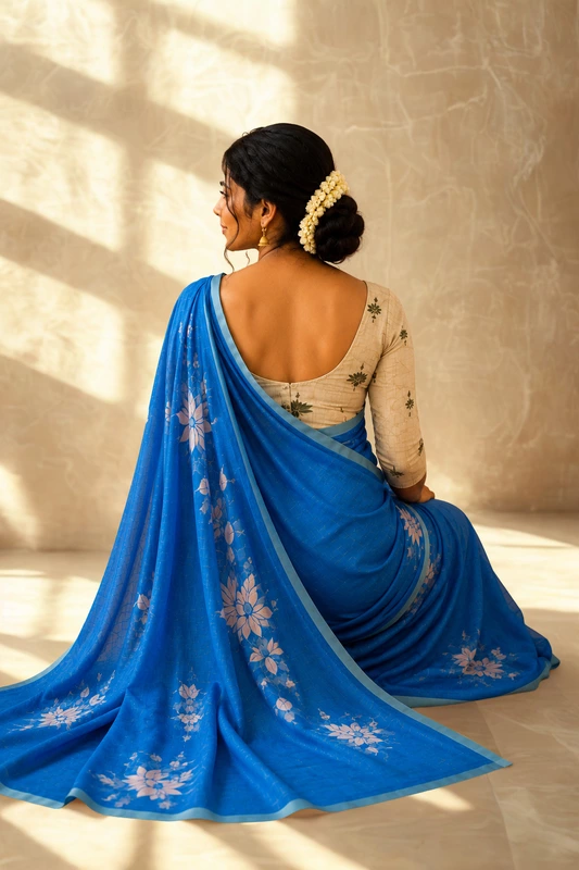 Linen cotton Blue