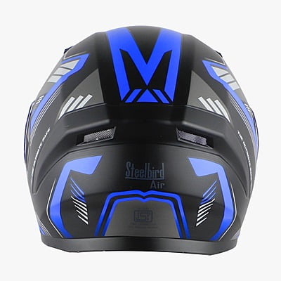 STEELBIRD SBA-21 RAPTOR ULTIMATE RACE GLOSSY BLACK/BLUE C/V (M)