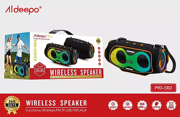 ALDEEPO WIRELESS SPEAKER PRO - S103 80W