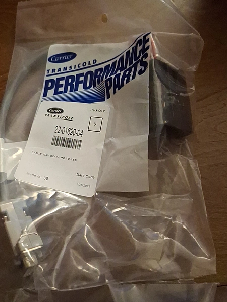 Carrier Transicold Communication Cable 22-01690-04 APX Controllers
