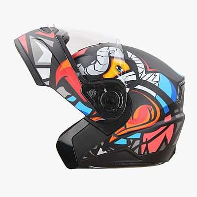 STEELBIRD SBA-7 BIRDIE MATT BLACK/WATERMELON C/V (M)