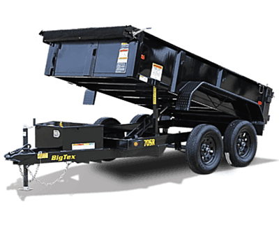 BIG TEX 70SR - TANDEM AXLE SINGLE RAM DUMP TRAILER