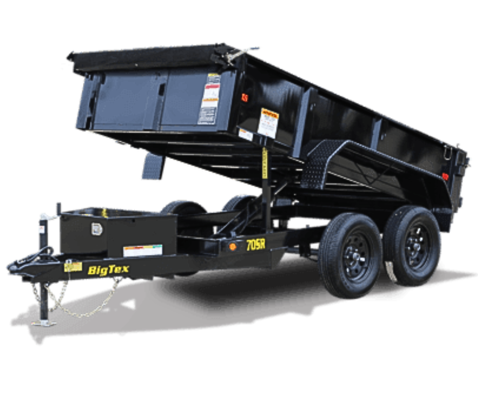 BIG TEX 70SR - TANDEM AXLE SINGLE RAM DUMP TRAILER BIG TEX 70SR - TANDEM AXLE SINGLE RAM DUMP TRAILER