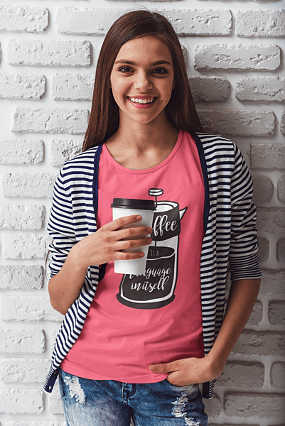 Coffee Is A Language In Its Self Short-Sleeve Unisex T-Shirt