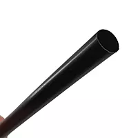 8” 8mm PLA straw Unwrapped - Black [4500ct]