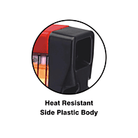 Compact Padmini quartz room warmer designed for rapid heating efficiency.