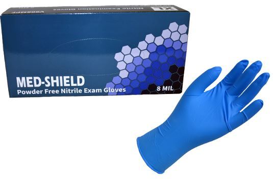Blue Nitrile 8 Mil Disposable Glove