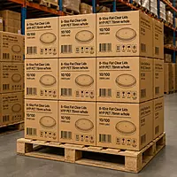 8-10oz Flat Clear Lids HYP PET 78mm w/hole 10/100