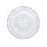 8-10oz Flat Clear Lids HYP PET 78mm w/out hole 10/100