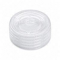 8-10oz Flat Clear Lids HYP PET 78mm w/out hole 10/100