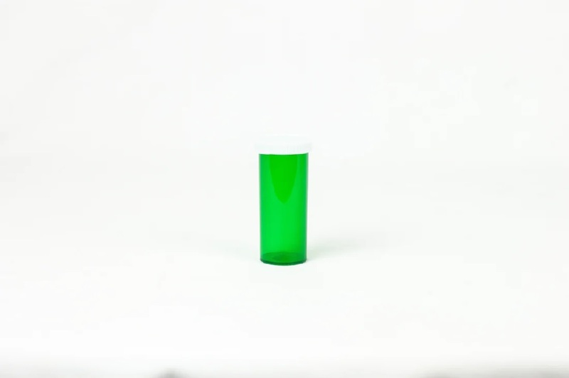 8 Dram Green Snap Cap Vials - 500 Count