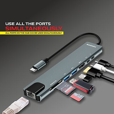 C TYPE ZEBION HUB MAX 8 IN 1