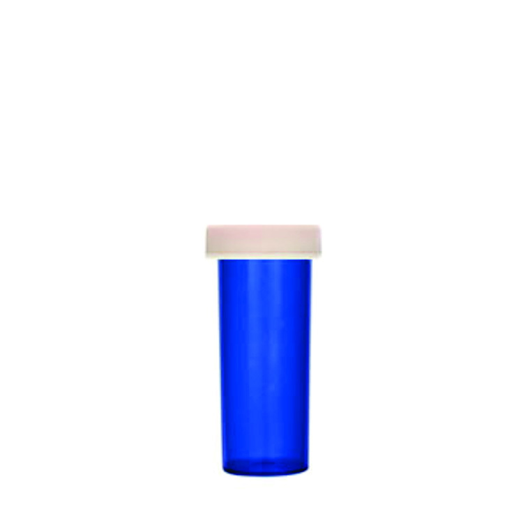 Push & Turn Child Resistant Bottles - Blue - 8 dram (410 units/Box)