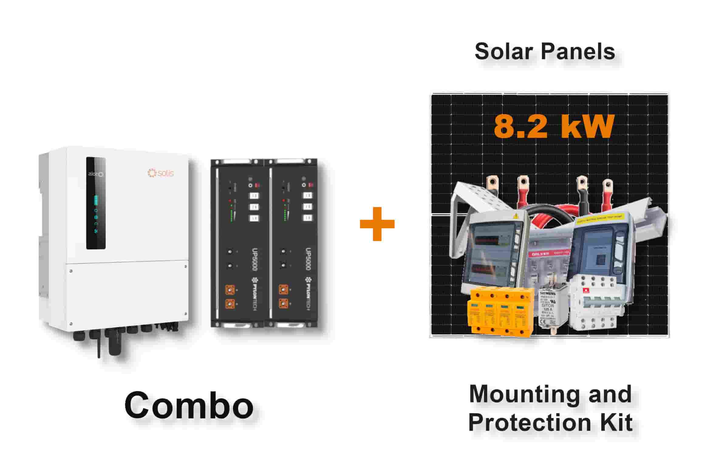 5.0 kW SOLIS S6 Hybrid - PYLONTECH Combo, c/w 2x 4.8 kWh Lithium Batteries 5.0 kW SOLIS S6 Hybrid - PYLONTECH Combo, c/w 2x 4.8 kWh Lithium Batteries